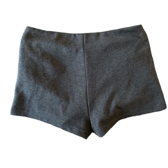AnnaBella Triple Zipper Shorty Shorts Size Medium Gray - Picture 2 of 5